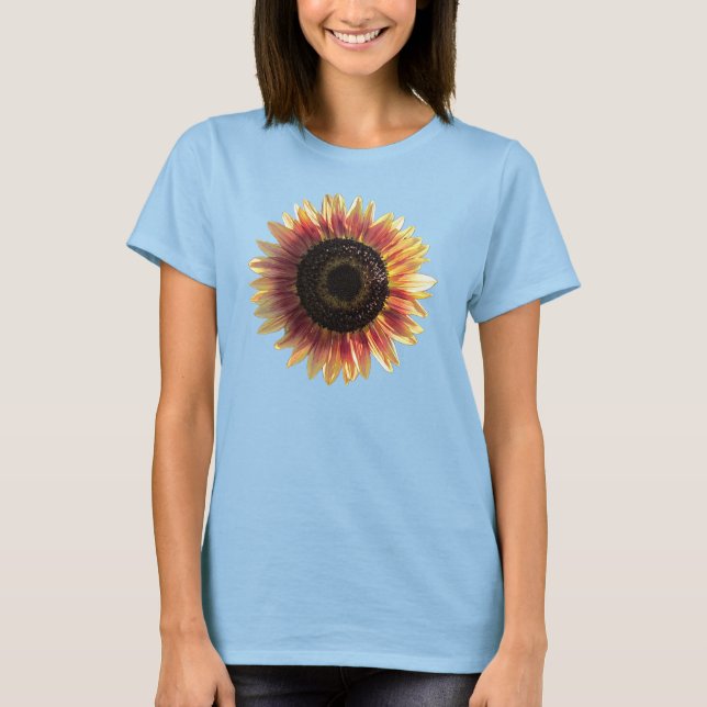Camiseta Girassol Colorido (Frente)