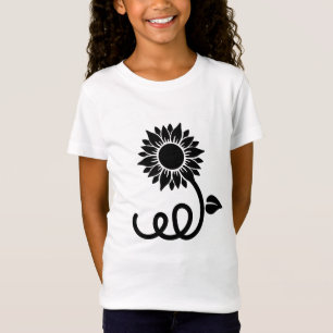 Camiseta Girassol com Pedra Curva