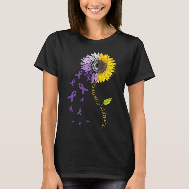 Camiseta Girassol de Conscientização da Epilepsia (Frente)