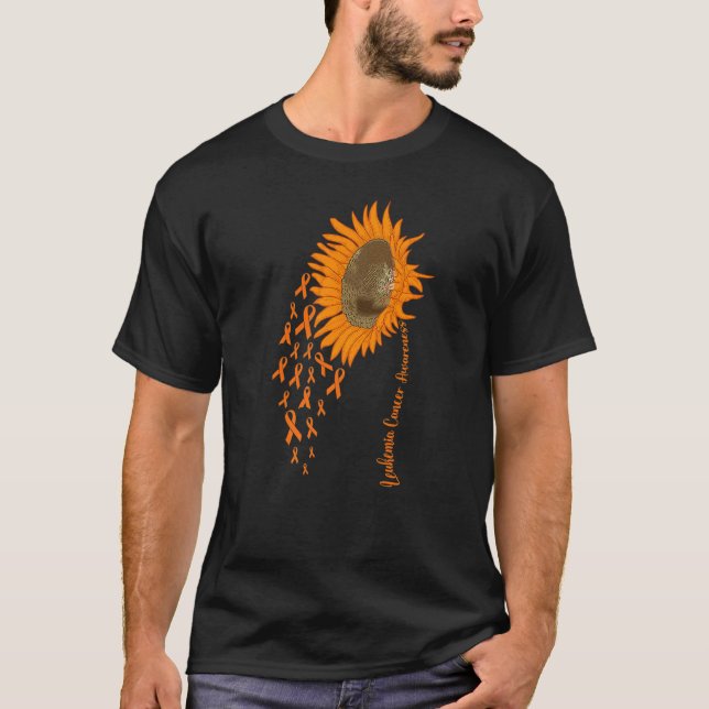Camiseta Girassol de Conscientização da LEUCEMIA  7 (Frente)