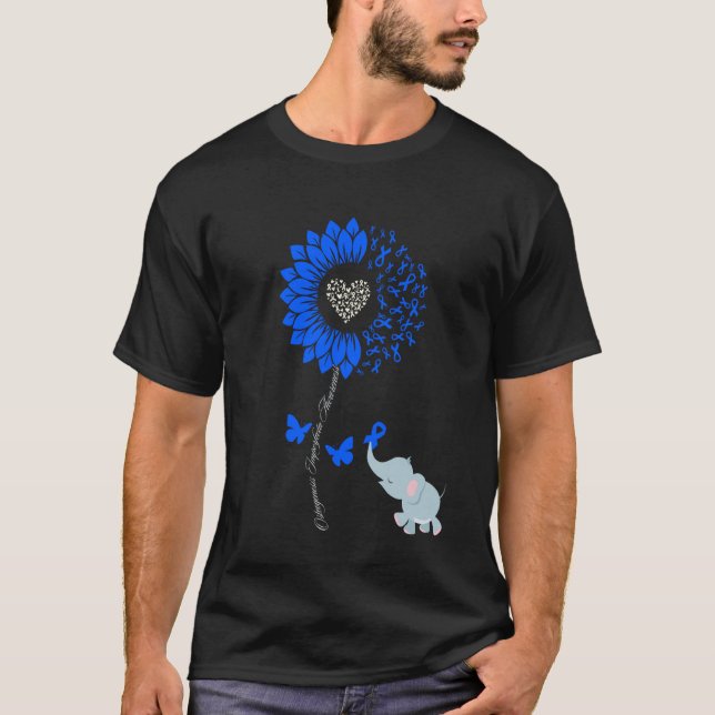 Camiseta Girassol de Conscientização da Osteogênese Imperfe (Frente)