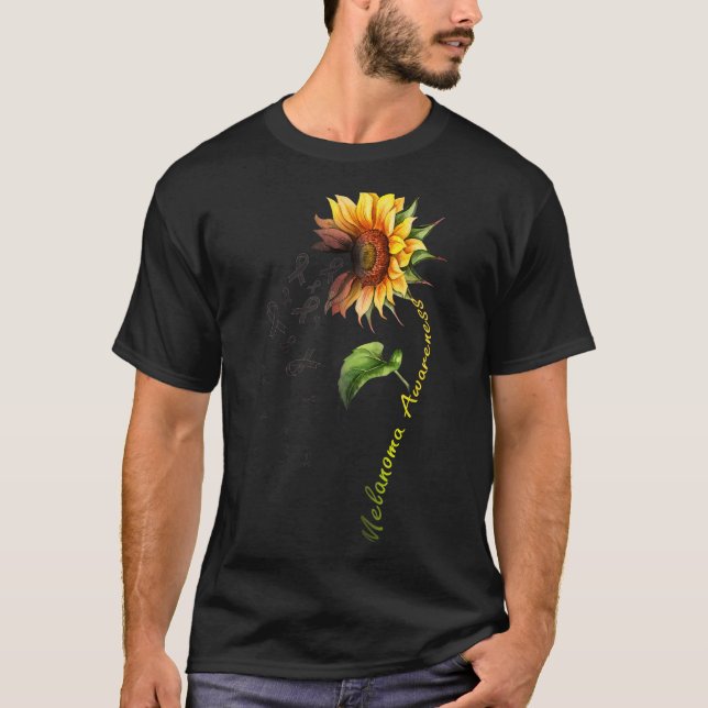 Camiseta Girassol de Conscientização do Melanoma (Frente)
