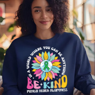 Camiseta Girassol de Saúde Mental Be Kind