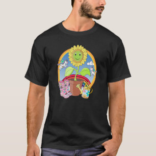 Camiseta Girassol E Unicórnios Jardineiros E Proprietário