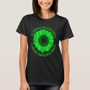 Camiseta girassol em janeiro vestimos glaucoma awara verde