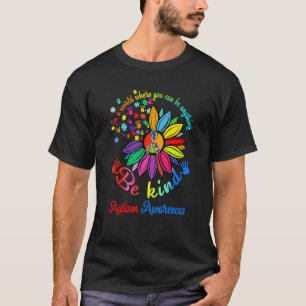 Camiseta Girassol Enigma Seja Gentil Conscientização do Aut