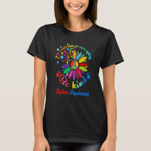 Camiseta Girassol Enigma Seja Gentil Conscientização do Aut