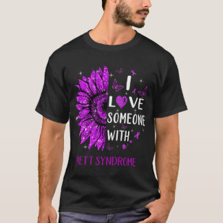 Camiseta Girassol Eu Amo Alguém Com Síndrome De Retenção