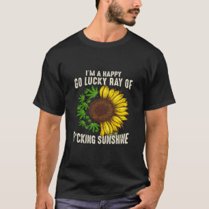Camiseta Girassol Eu Estou Feliz, Vá Com Sorte, Raio De Sor