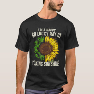 Camiseta Girassol Eu Estou Feliz, Vá Com Sorte, Raio De Sor