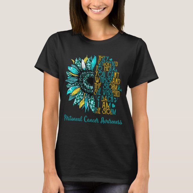 Camiseta Girassol Eu Sou O Câncer Peritoneal Da Tempestade (Frente)