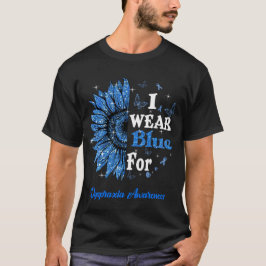 Camiseta Girassol Eu Visto Azul Para Sensibilização Contra 