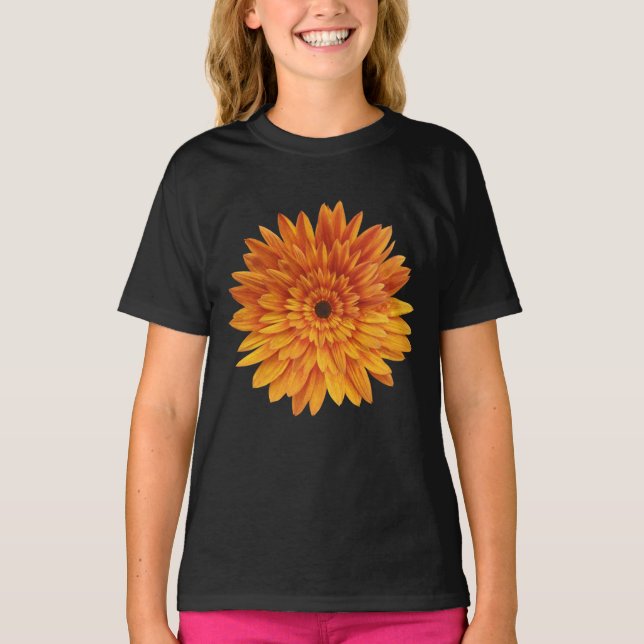 Camiseta girassol floral moderno  (Frente)