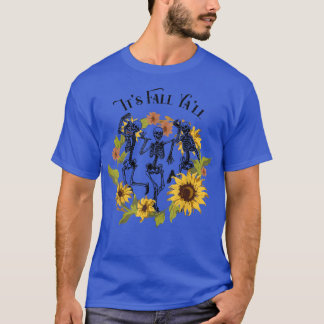 Camiseta Girassol girassol giro é esqueleto dançante de out