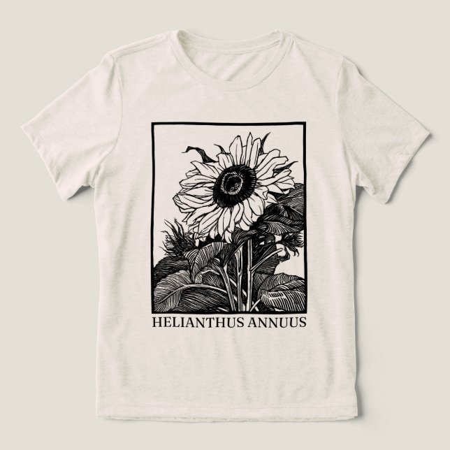 Camiseta Girassol (Helianthus annuus)  (Design frontal)