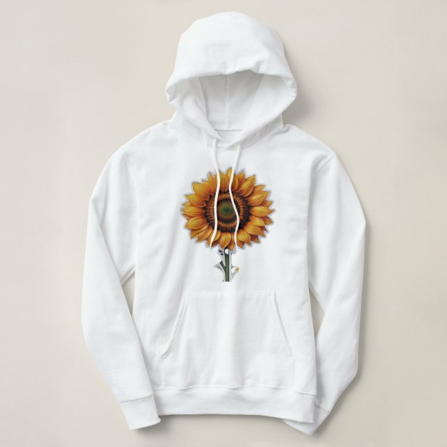 Camiseta Girassol | Hoodie Básico das Mulheres (Frente do Design)