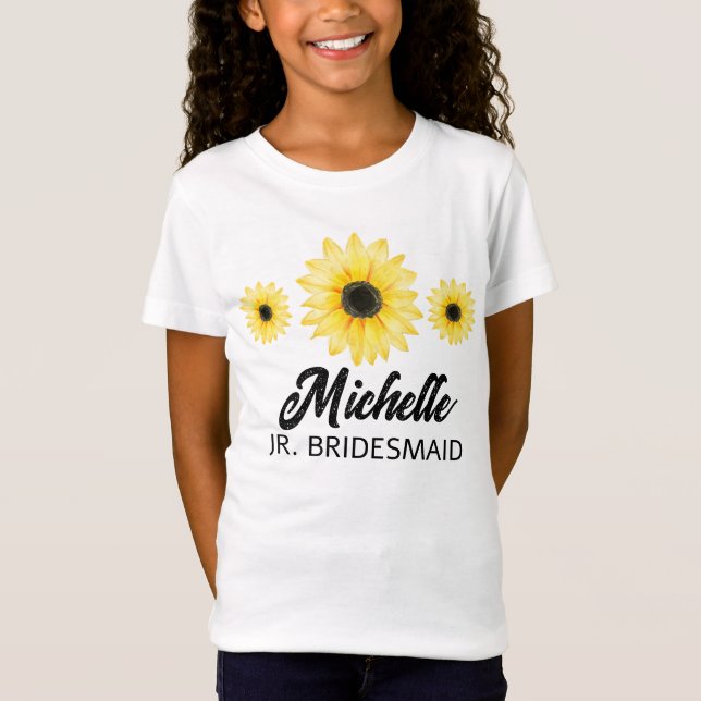 Camiseta Girassol júnior personalizado (Frente)
