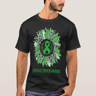 Camiseta Girassol Leopardo Conscientização do Tremor Ortost