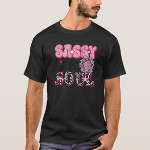 Camiseta Girassol Leopardo Sassy Little Soul Ocidental Camp