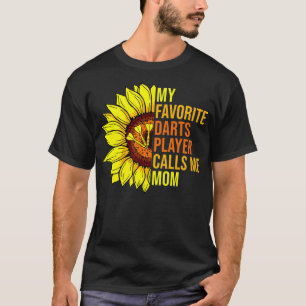Camiseta Girassol Meu Jogador De Dardos Favoritos Me Chama