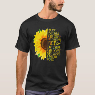 Camiseta Girassol Não sou Açúcar, Arroz e tudo