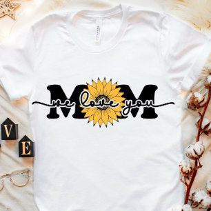 Camiseta Girassol "Nós Te Amamos Mãe" Tee