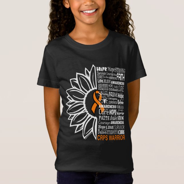 Camiseta Girassol/Palavras CRPS (Frente)