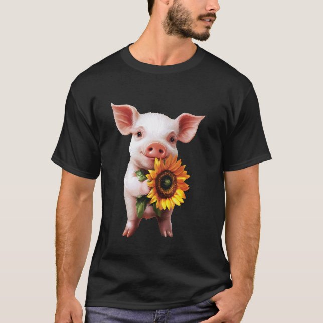 Camiseta Girassol Porco (Frente)