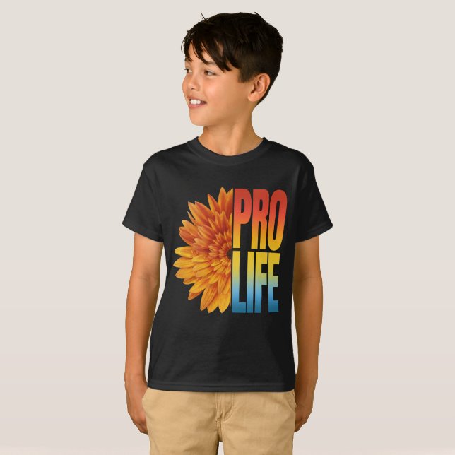 CAMISETA GIRASSOL PRÓ VIDA (Frente Completa)