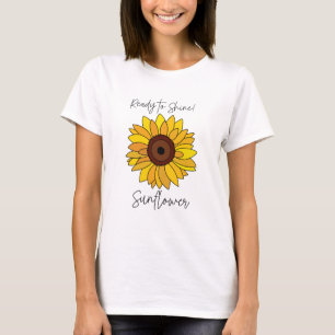 Camiseta Girassol pronto para brilhar girassol