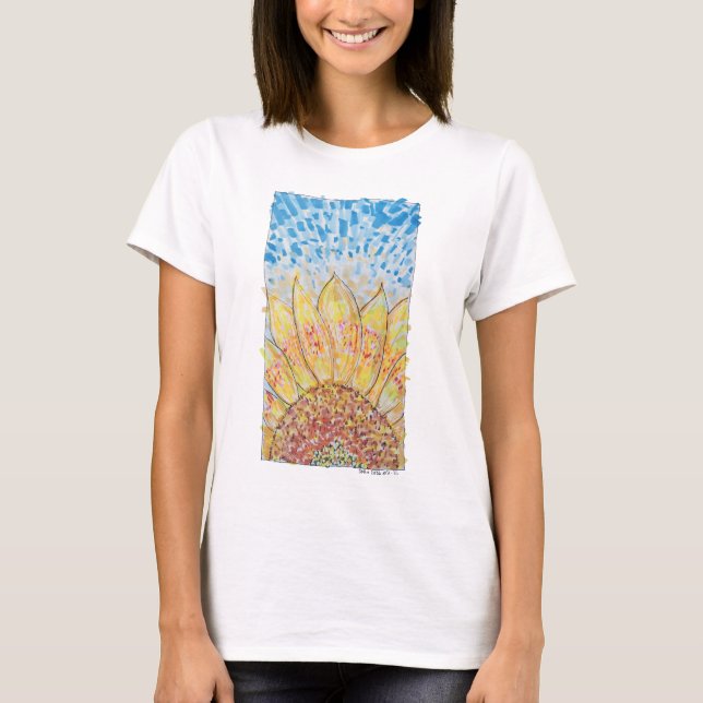 Camiseta Girassol Radiant Bloom (Frente)