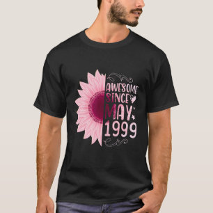 Camiseta Girassol Rosa Espetacular Desde Maio De 1999 Anive