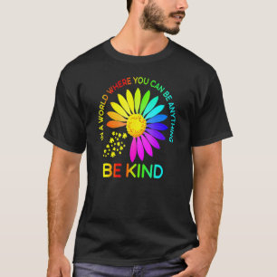 Camiseta Girassol Seja Gentil Puzzle Apoia Conscientização