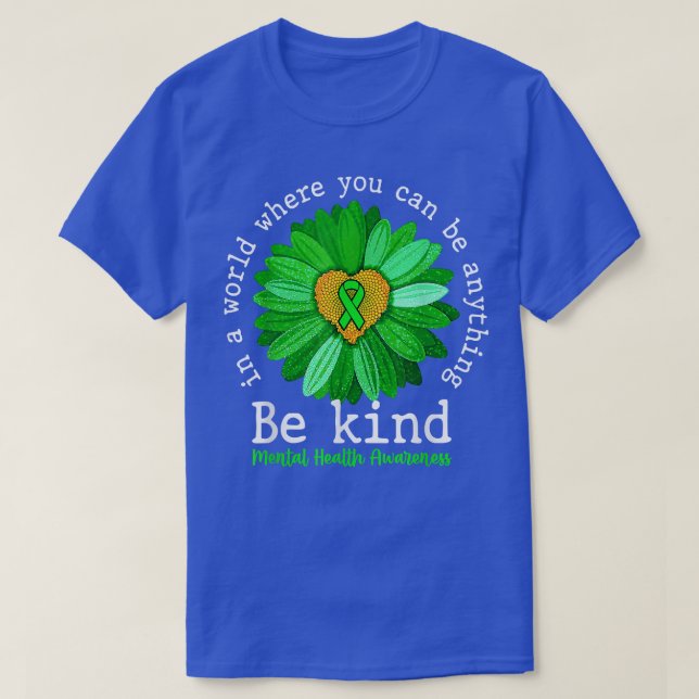 Camiseta Girassol verde seja gentil com os adolescentes de  (Frente do Design)