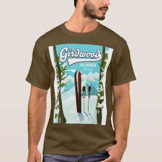 Camiseta Girdwood Alaska para esquiar