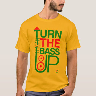 Camiseta GIRE O BAIXO ACIMA - cores da reggae - Crossfader