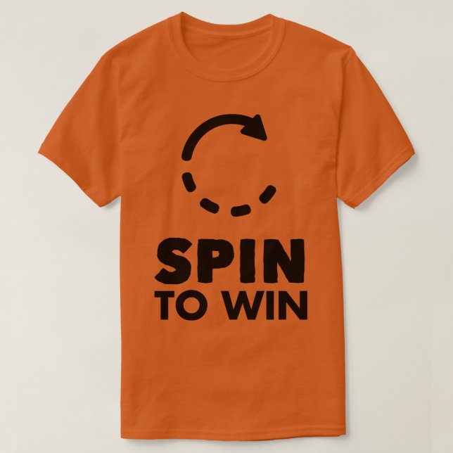 Camiseta Gire para ganhar (Frente do Design)