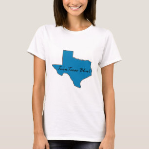 Camiseta Gire Texas azul! Orgulho Democrática