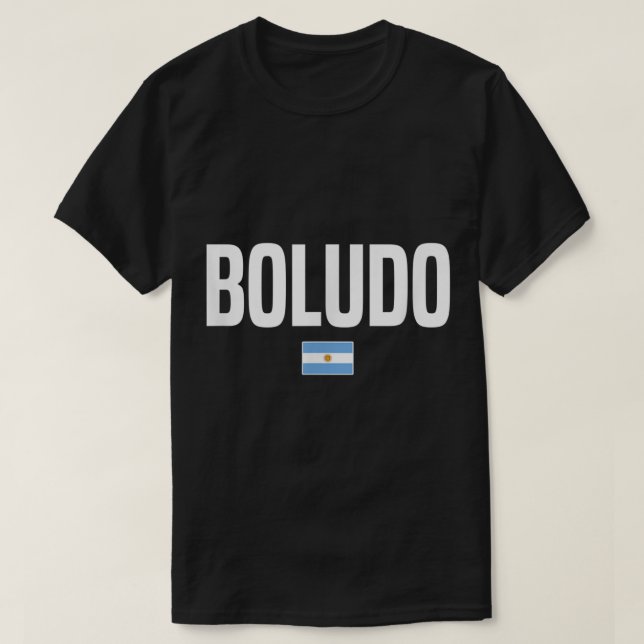 Camiseta Gíria boludo-argentina Argentina (Frente do Design)