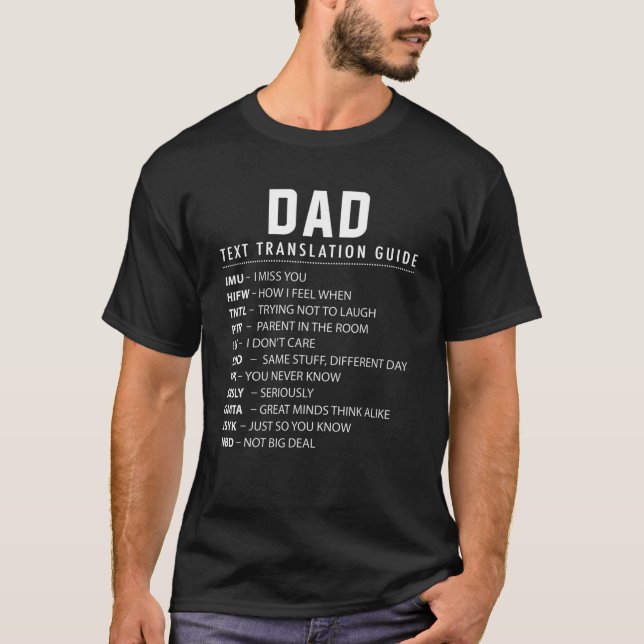 Camiseta Gíria Engraçada de Texto do Pai (Frente)
