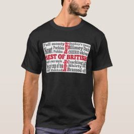 Camiseta Gíria inglesa na bandeira da Rua George's Cross