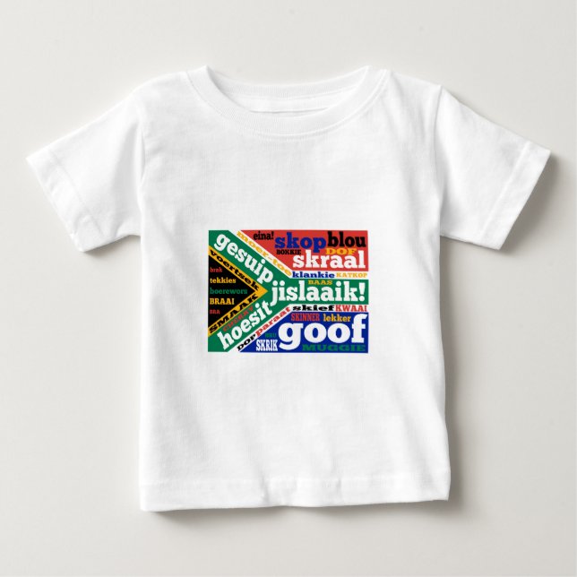 Camiseta Gíria sul-africana e coloquialismos (Frente)