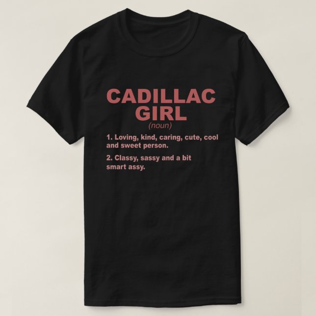 Camiseta GIRL cadillac MI MICHIGAN Funny City Home Roots Gi (Frente do Design)
