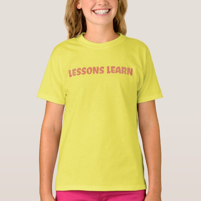 Camiseta Girl/Kids Energy Flow Lessons Learn T Shirt  (Frente)