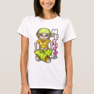 Camiseta Girl love music