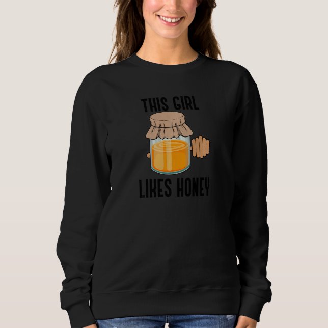Camiseta Girl Loves Eating Honey Nature Bee Wildlife Premiu (Frente)