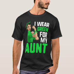 Camiseta Girl Lymphoma Awareness Rosie I Wear Green For My