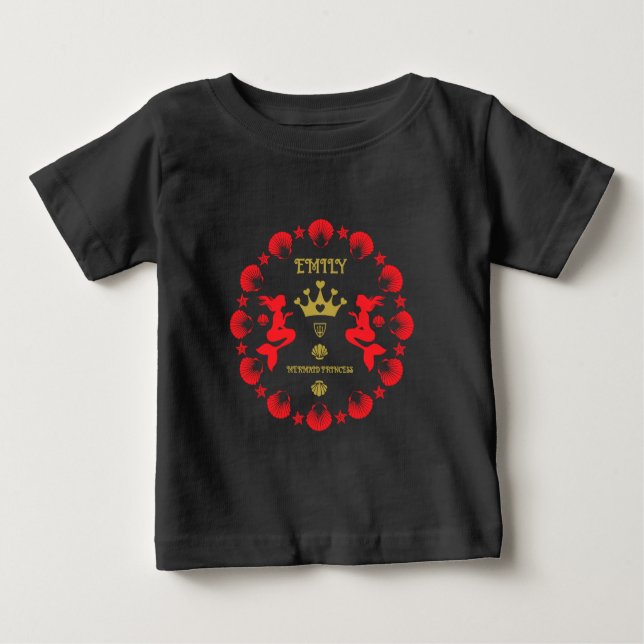 Camiseta Girl Mermaid Princess (Frente)