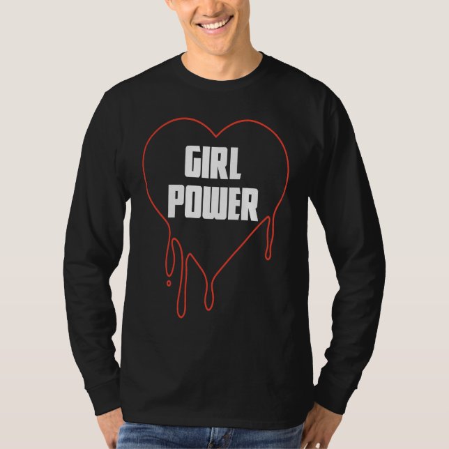 Camiseta Girl Power Cute Feminist Empowerment Female Equali (Frente)