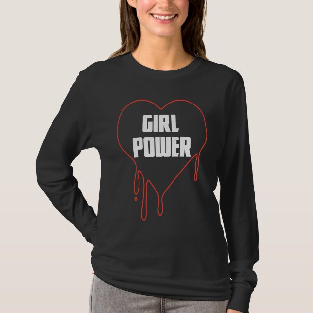Camiseta Girl Power Cute Feminist Empowerment Female Equali (Frente)